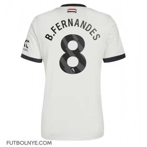 Camiseta Manchester United Bruno Fernandes #8 Tercera Equipación 2024-25 manga corta